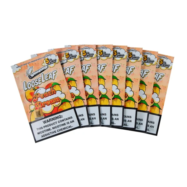 PEACH DREAM LOOSELEAF WRAPS (40 COUNT) - Loose Leaf Wraps (Copy) - Loose Leaf Wraps - Image 2