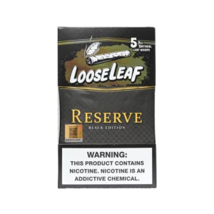 RESERVE BLACK EDITION LOOSELEAF WRAPS (40 COUNT) - Loose Leaf Wraps - Loose Leaf Wraps